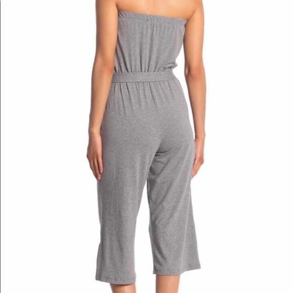 VELVET TORCH Strapless Waist Tie Jumpsuit - Picture 3 of 10